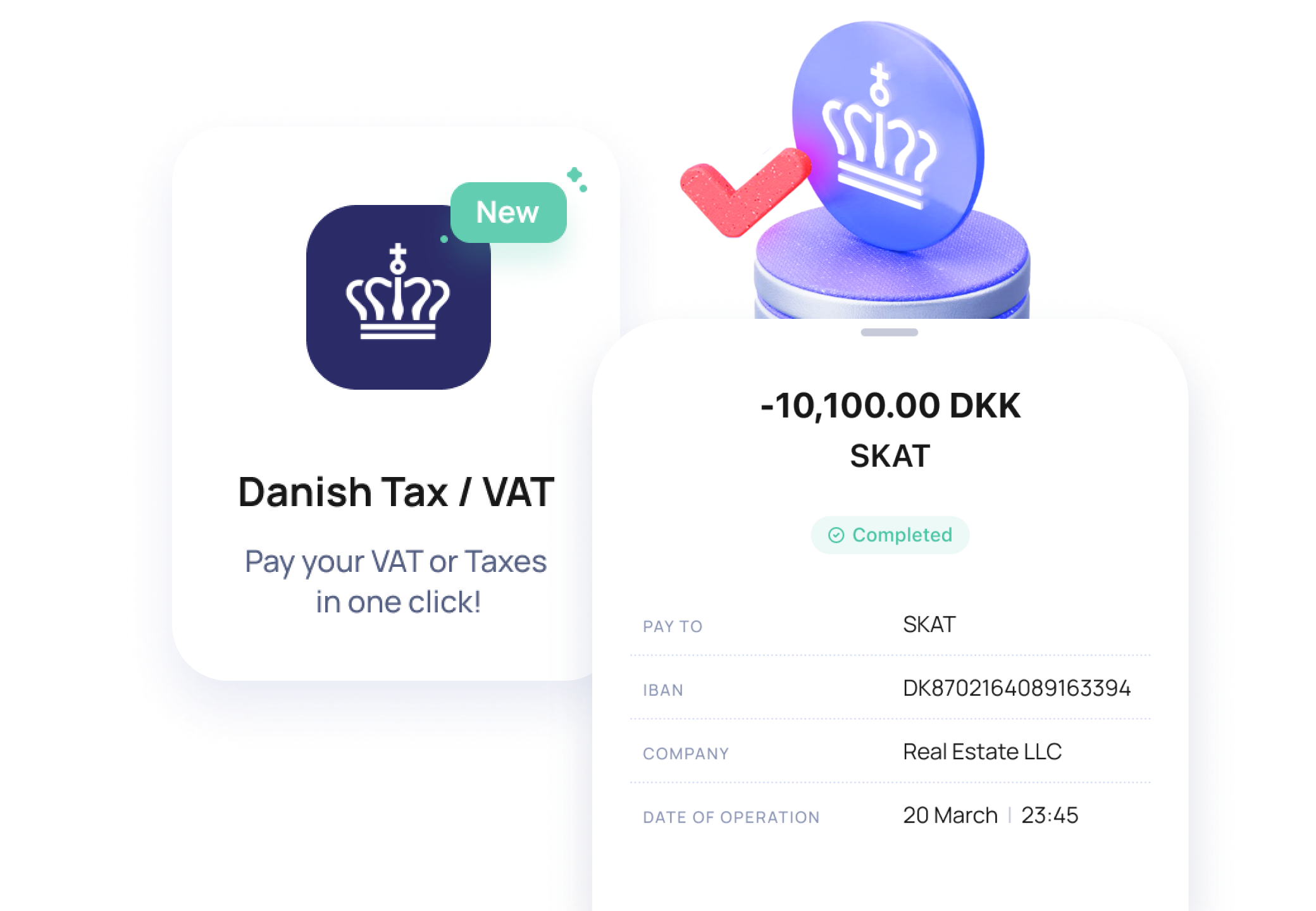 Pay tax in one-click 